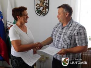 Podpis pogodbe za sanacijo plazu v Gresovščaku 1